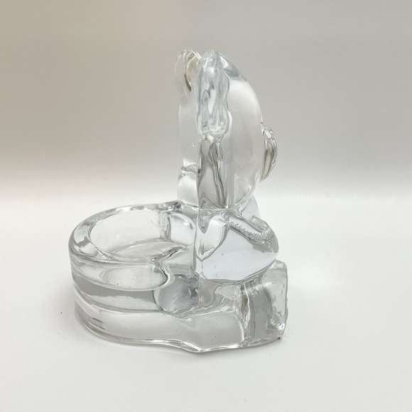 Partylite Vintage‎ Teddy Bear Votive Tea Light Figurine Glass Candle Holder - Picture 4 of 9
